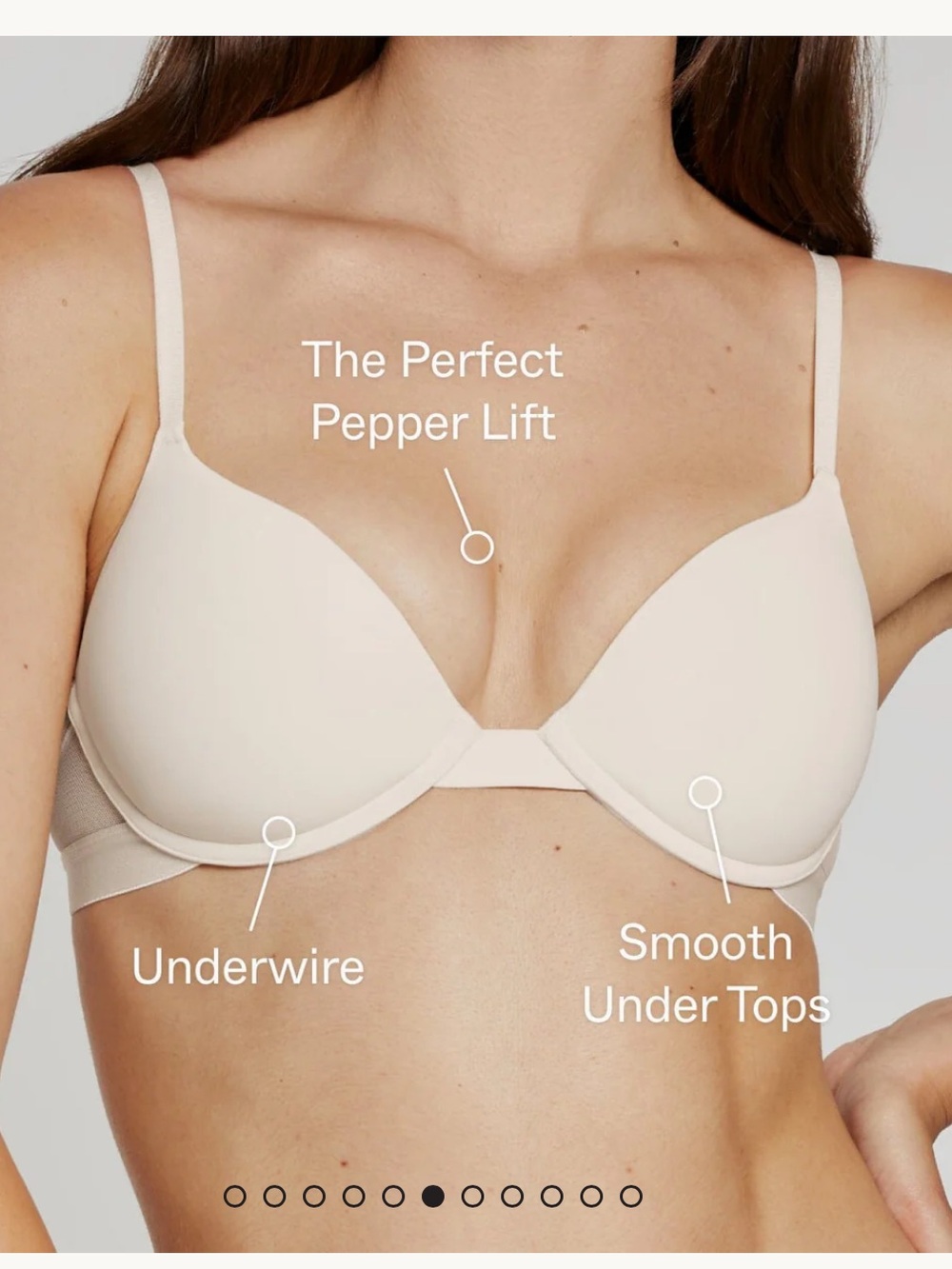 Pepper Lift Up Bra in Buff Size 34A - Picture 4 of 11
